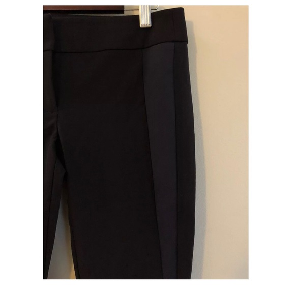 Ann Taylor NWOT Petite Black W/ Blue Strip Pants - Picture 2 of 6